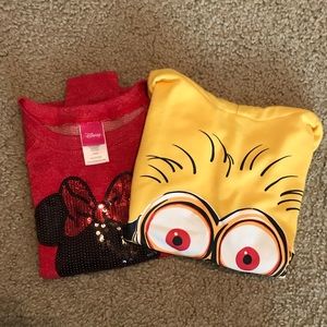 2 character lightweight sweatshirts!!!!